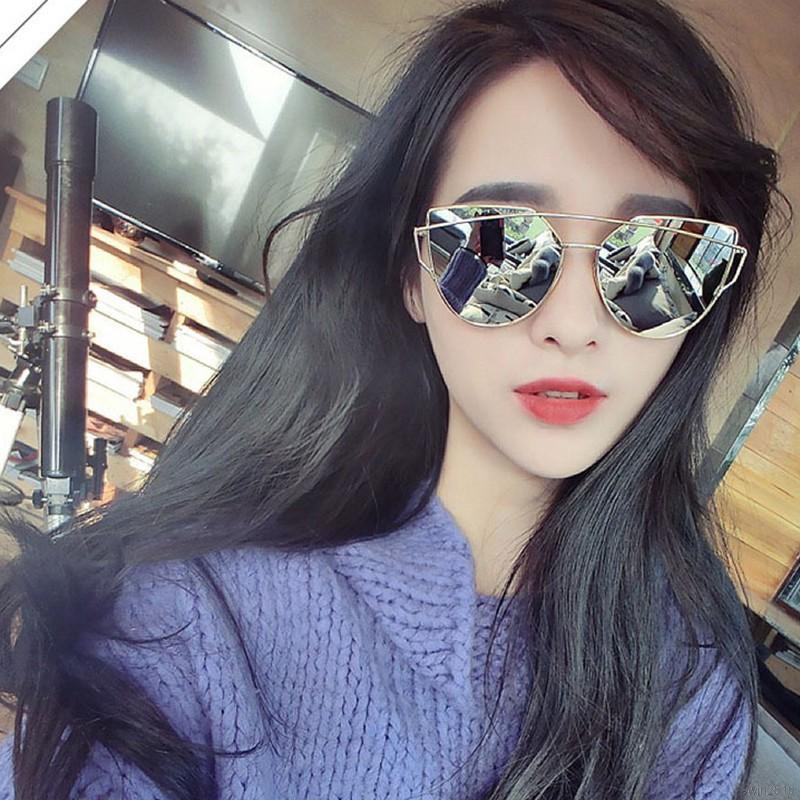 Kacamata Hitam Frame Metal Vintage Sunglassess GF13 versize Cat Eye wanita ACC