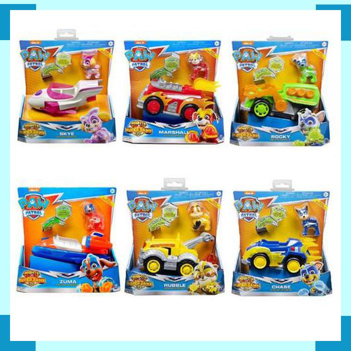 PAW Patrol Mighty Pups Charged Up Deluxe Vehicle with Lights Figure