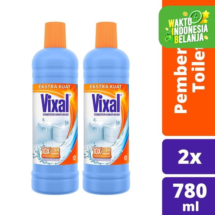 DISKON VIXAL PEMBERSIH PORSELEN EXTRA KUAT 780ML TWINPACK PEMBERSIH TOILET