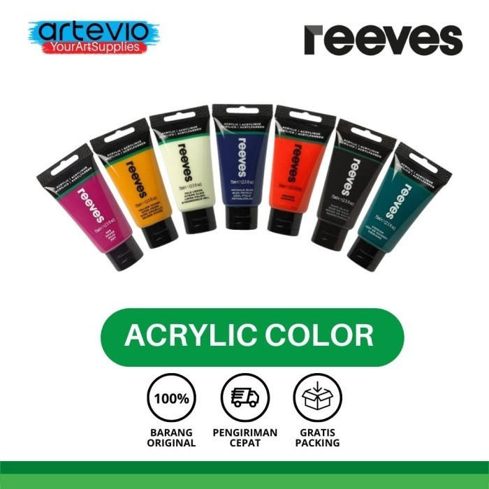 

Produk Terbaru Cat Akrilik / Reeves Artist Acrylic Paint Tube 75Ml - 03/03