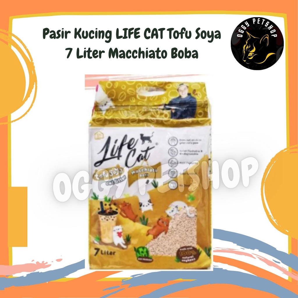 Pasir Kucing LIFE CAT Tofu Soya 7 Liter | TOFU 7 Lt