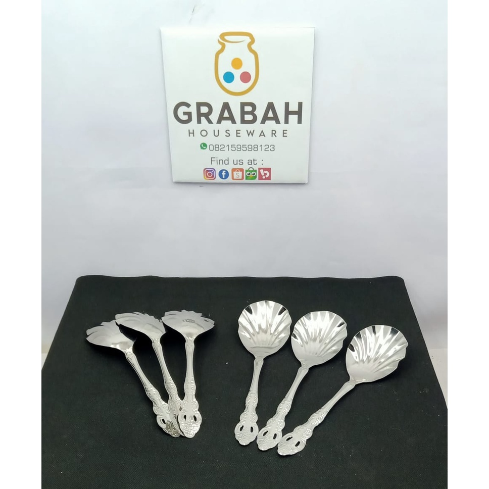 Sendok Kerang Sendok Lauk Centong Sayur Stainless Steel Grabah Houseware