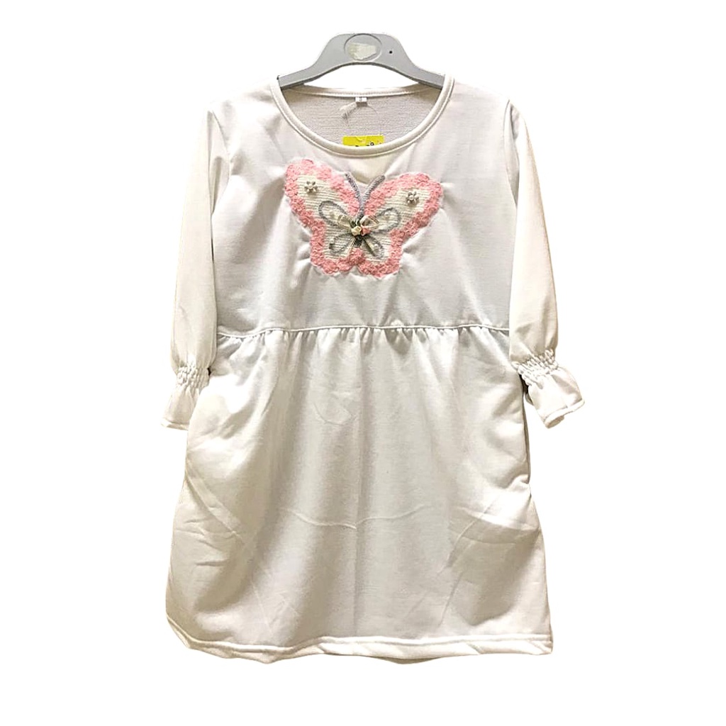 Dress Tunik Anak Perempuan Fashion Korea Lengan Panjang 3-15 Tahun