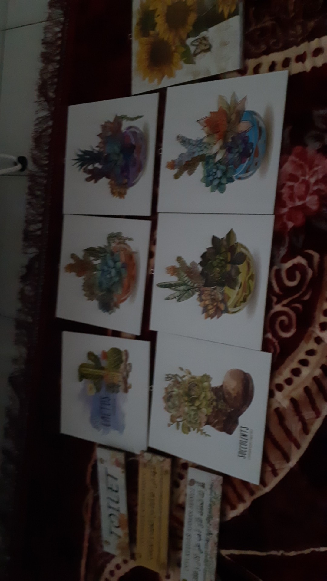 Wall Decor Poster Kaktus Sukulen Pajangan Hiasan Dinding Daun Monstera Tropical  Succulent - Bc19