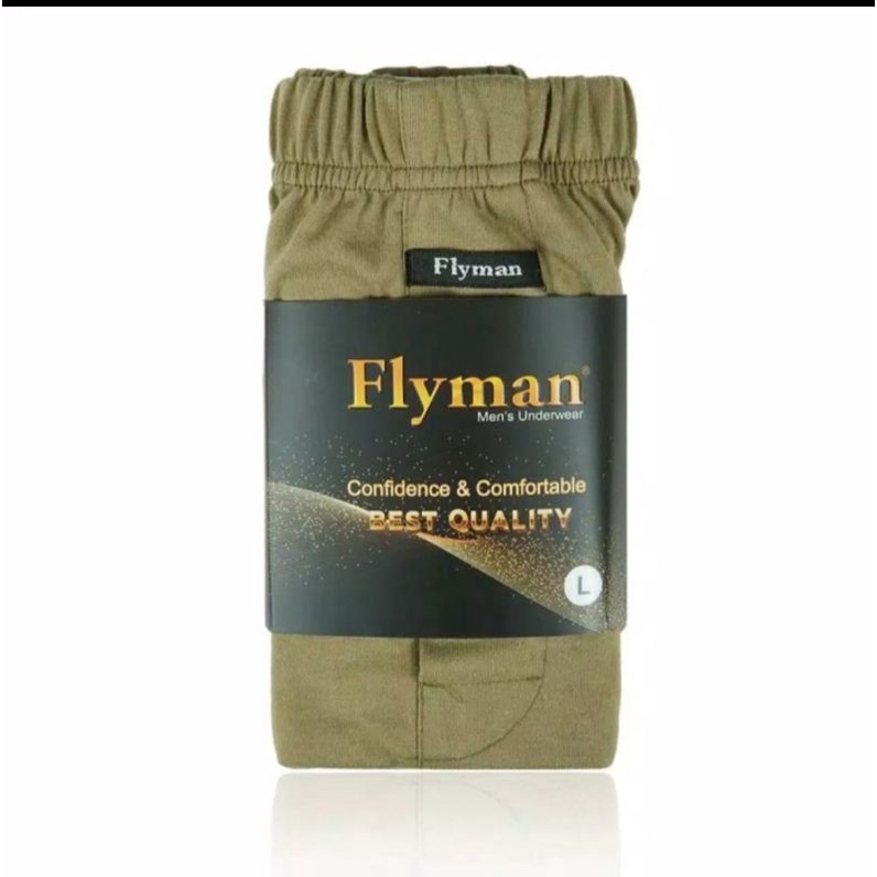 FLYMAN FM 3330 celana dalam Boxer Santai Cotton Basic (3 pcs)