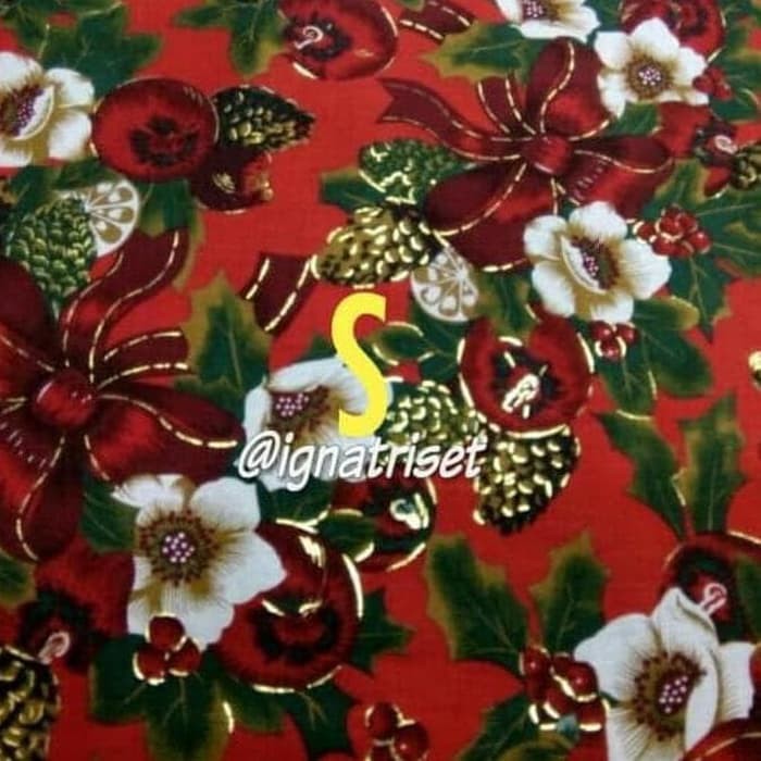 Dijual Kain Katun Motif Natal Tbk