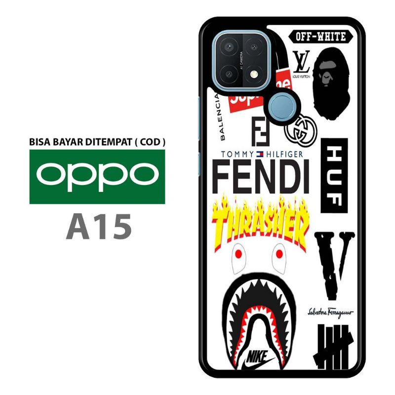 ubluk store case Oppo A15/A15s motif stiker ternama