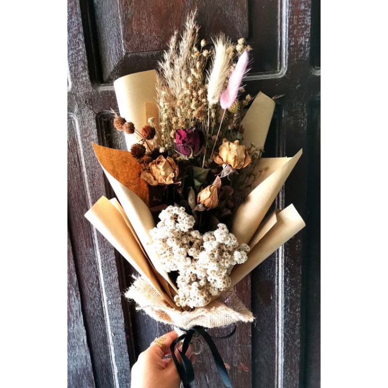 Bouquet Bunga kering Shopee  Indonesia