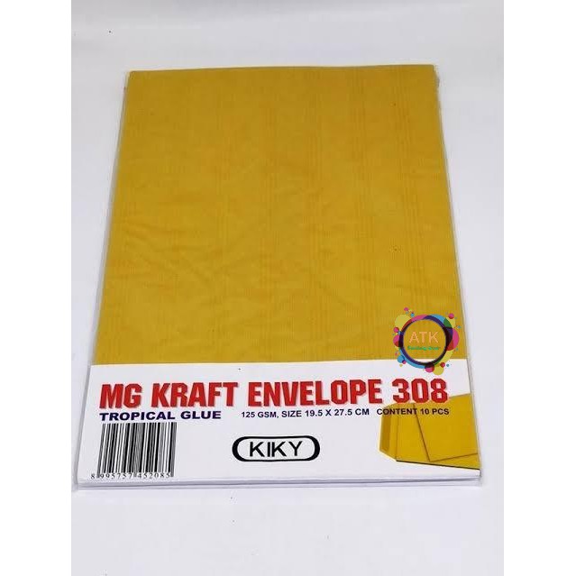 

Amplop Coklat KIKY 308 Size 19.5 x 27.5 cm (10 pcs / pak)