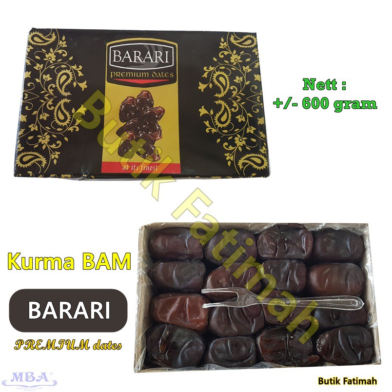 

Kurma Bam Barari Anggur Premium dates