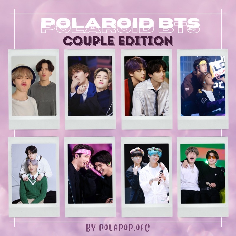 BTS POLAROID COUPLE EDITION | INSTAX ASLI FUJIFILM | TAEKOOK VMIN SOPE YOONMIN JIKOOK JINKOOK NAMJON