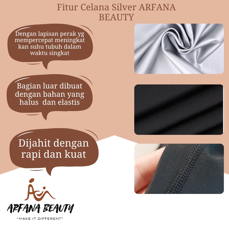 Korset Celana Pelangsing perut Wanita Sauna Sweet Pembakar Lemak Pengecil Perut Buncit Wanita SIlver Premium