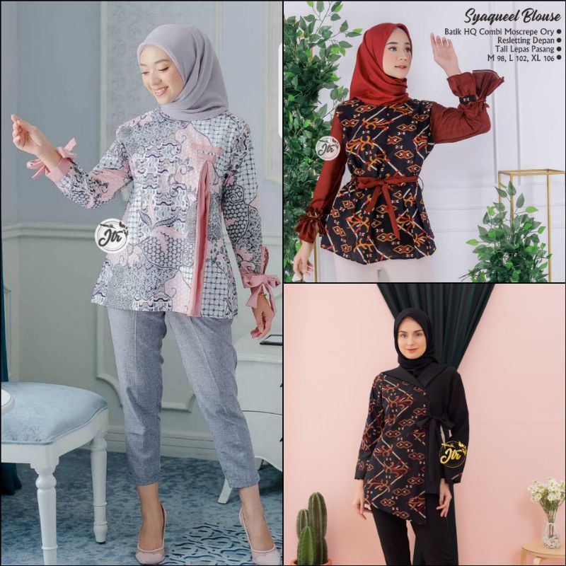 BATIK WANITA MODERN BLOUSE KERJA BATIK MODERN ATASAN KERJA WANITA BATIK WANITA BATIK KERJA WANITA AT