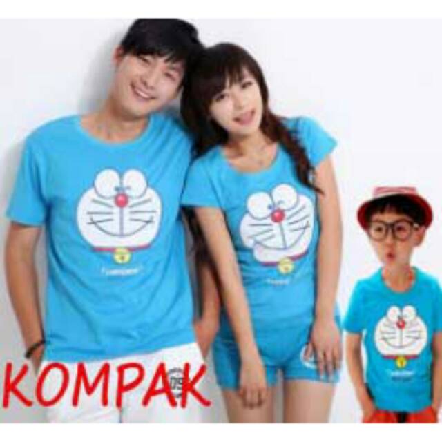  Kaos  Couple  Keluarga  Dora Biru Shopee  Indonesia