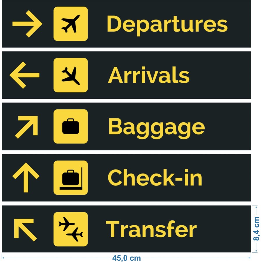 

STIKER AIRPORT SIGN 45X8,4CM DIJUAL SATUAN
