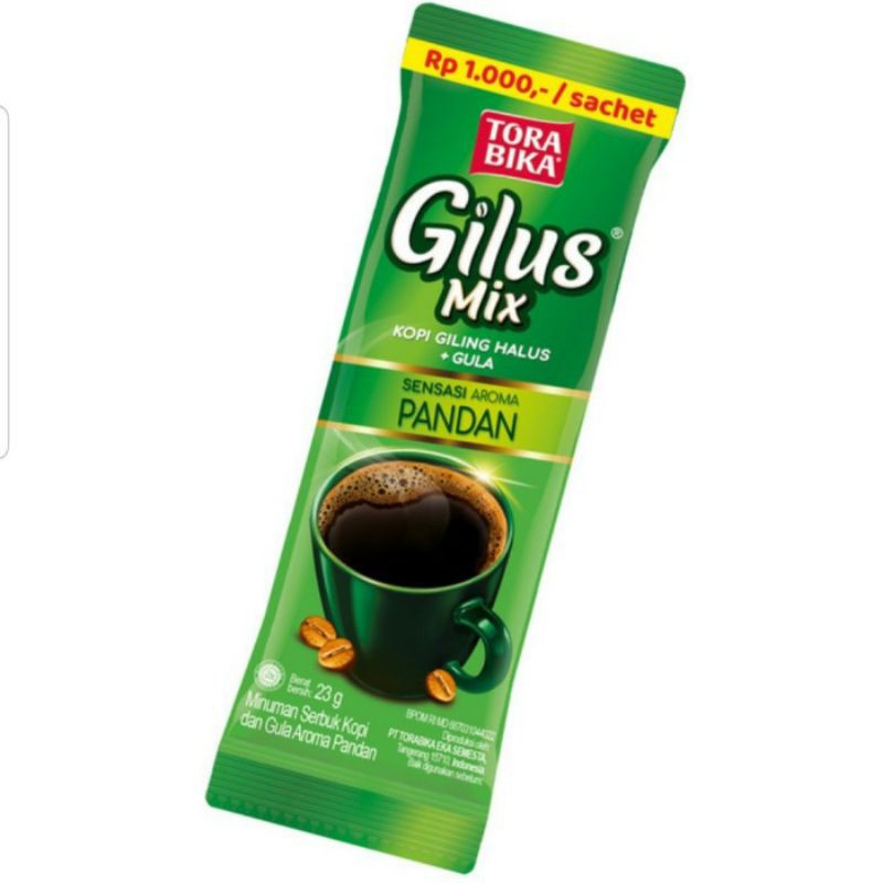 

Torabika Gilus Mix Pandan / Kopi Pandan / Kopi Raffi Ahmad 23 g