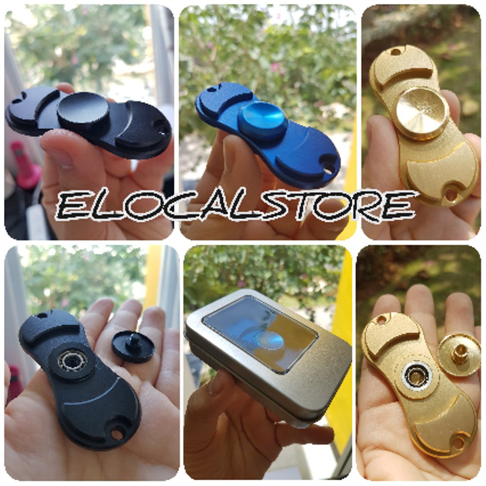 Fidget Spinner METALIC HandSpinner Fidget Toys BIRU