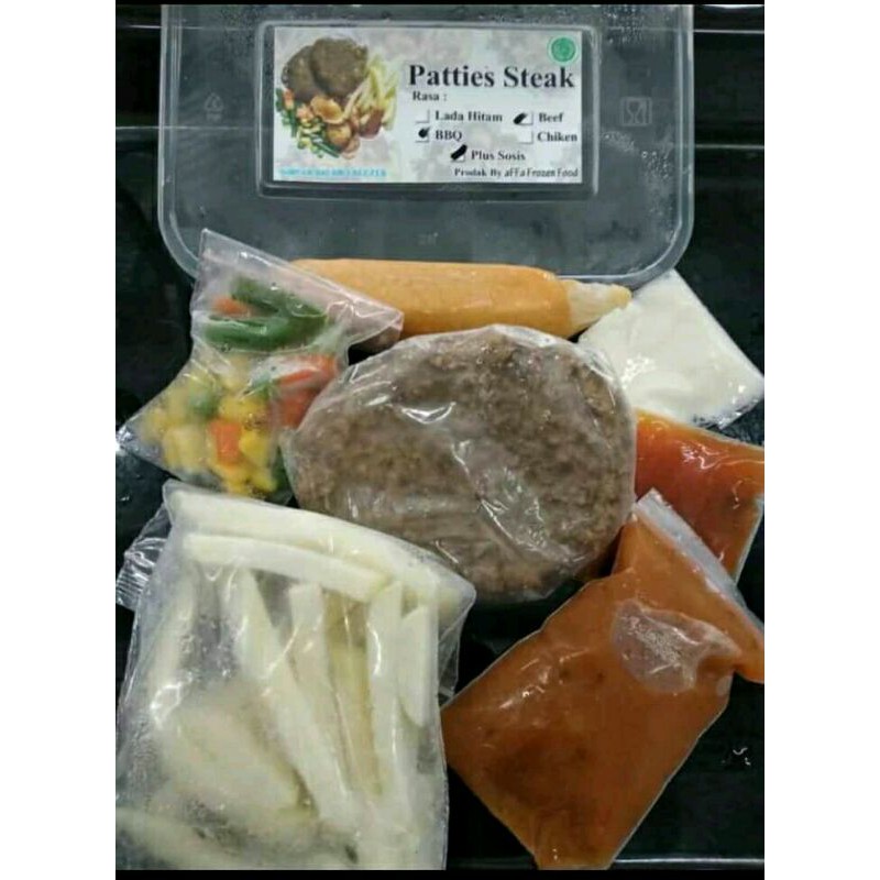 

paties steak beef