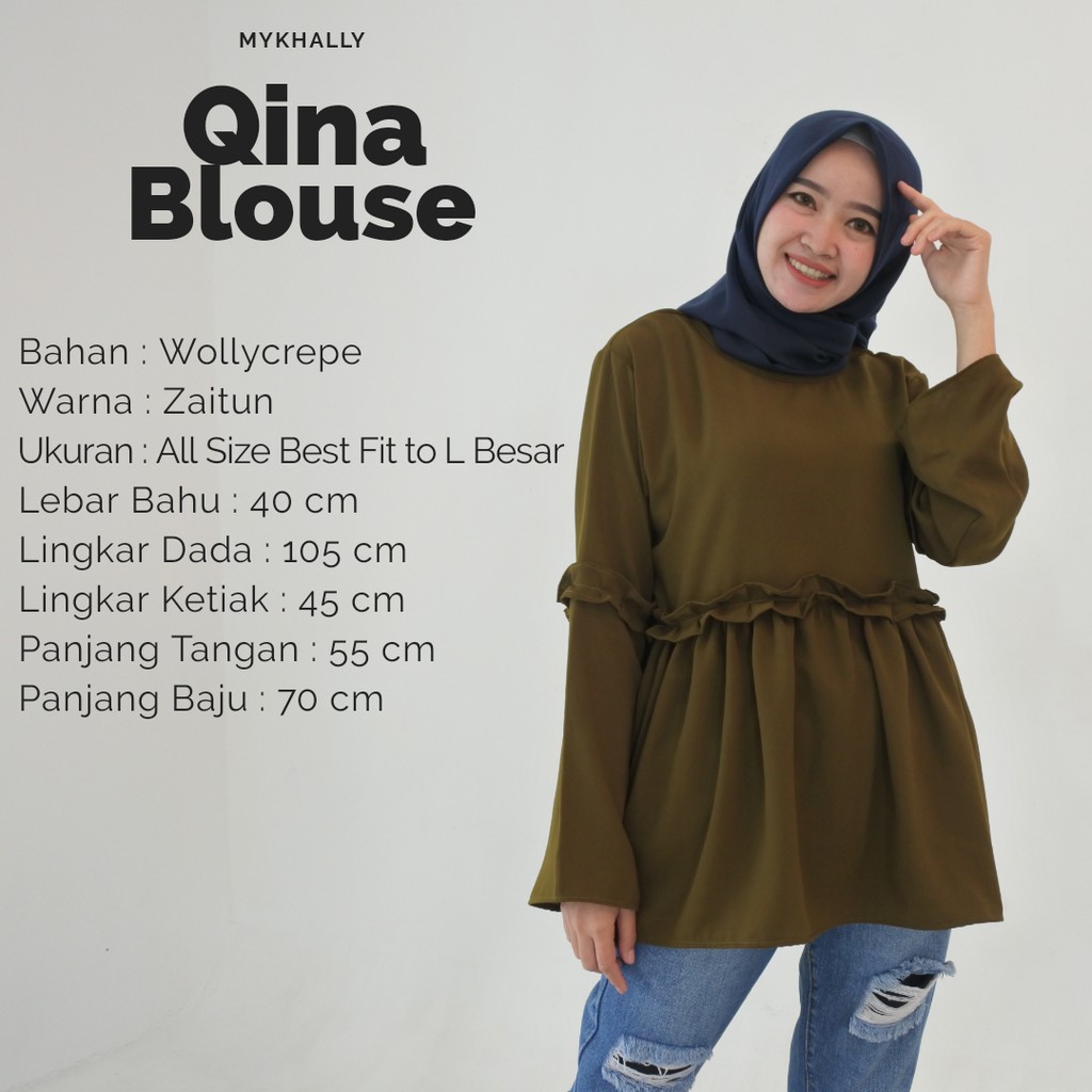 Qina Blouse Shopee Indonesia