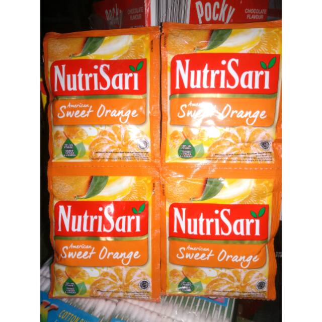 

Nutrisari American Sweet Orange dan Nutrisari Jeruk Peras isi 10 Sachet