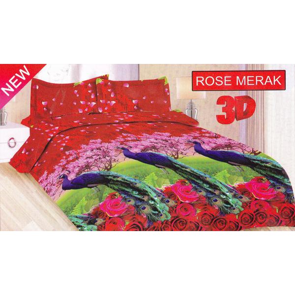 SPREI BONITA 180 - MOTIF ROSE MERAK