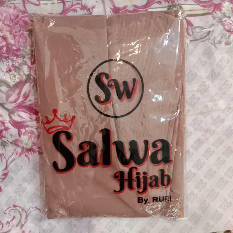 TERBARU!! KHIMAR 2LAYER BERSWAROSKY CHANEL-Coklat Milo