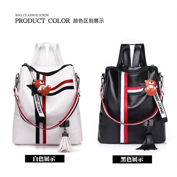 GI 910 GT 1652 RISCE TAS RANSEL KULIT IMPORT WANITA CEWEK PEREMPUAN JAKARTA BQX 2040 EL 983