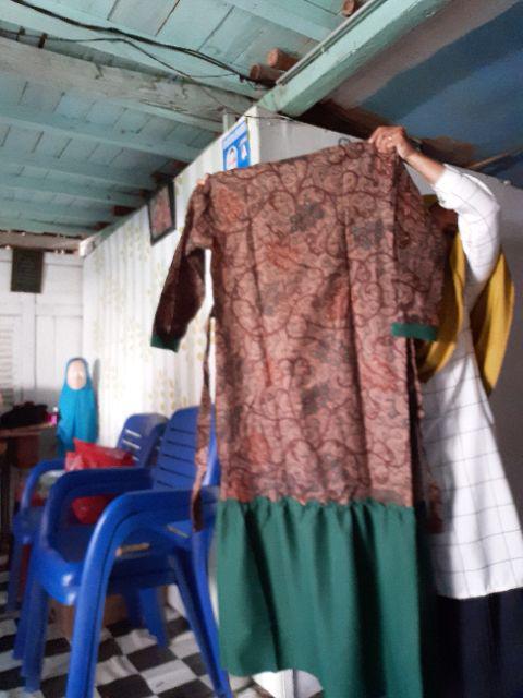Promo Gamis Batik Rampel Meisya Style Wanita Seri Warna Komplit