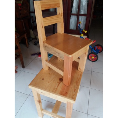 Kursi Kayu - Kursi Anak Tk Sd / Bangku Kayu Tk Sd / Tempat Duduk Anak/Kursi Sekolah