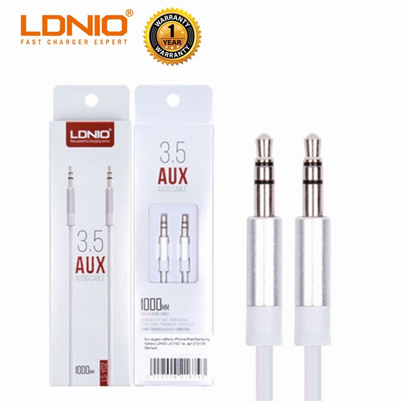 Kabel Audio AUX 3.5mm LDNIO LSY02 1M Male to Male