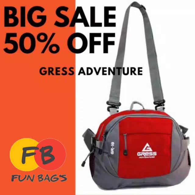 GRESS ADVENTURE BIG  / TAS SELEMPANG SERBAGUNA