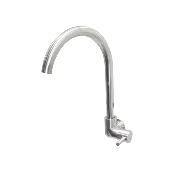 KRAN KERAN SINK TEMBOK STAINLESS STEEL Wasser TS-040