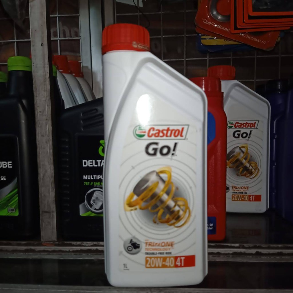 [4TAK] - OLI MESIN CASTROL GO 4TAK - 20W40 - 1000 ml / 1 liter - OLI MESIN 4 TAK