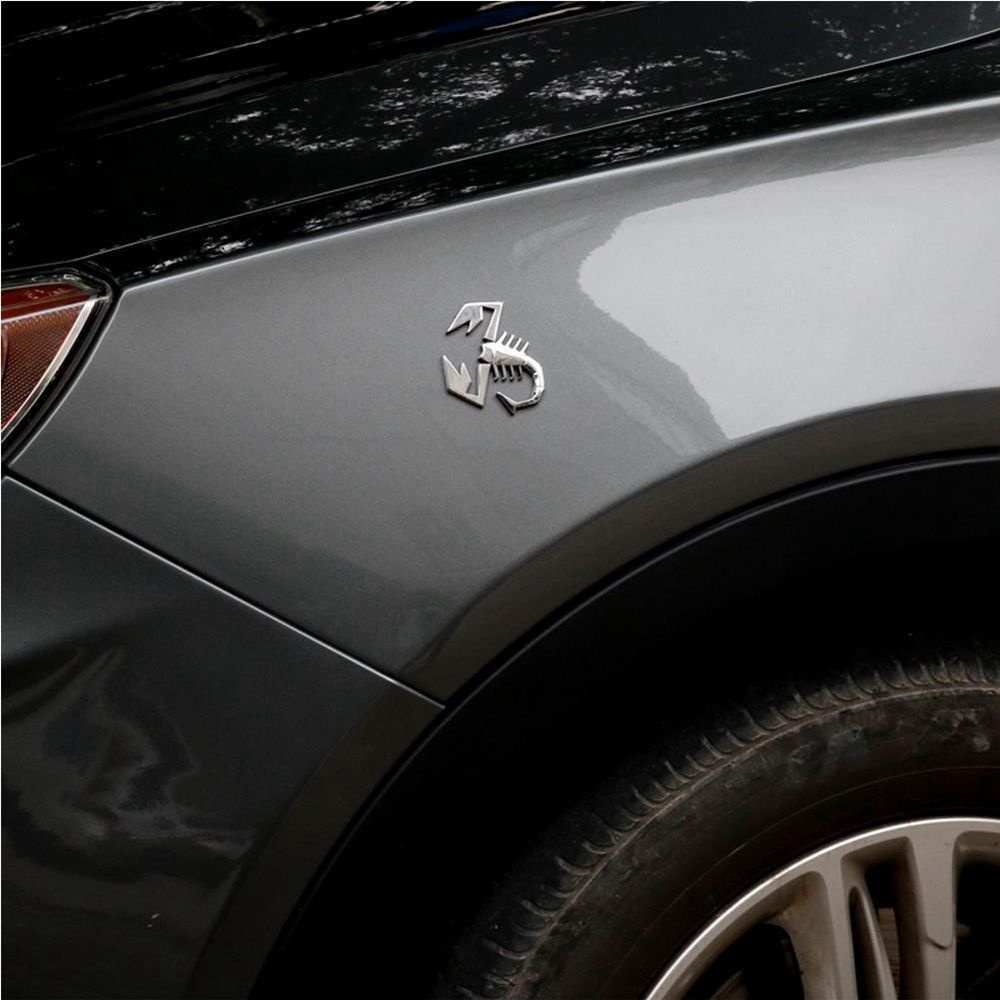 Suyou Stiker Emblem Scorpion 3d Bahan Metal Warna Silver Untuk Dekorasi Mobil / Truk