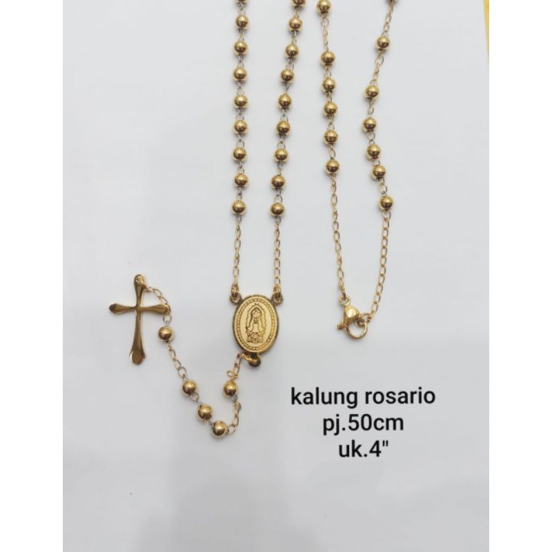 Kalung Rosario Emas Titanium83