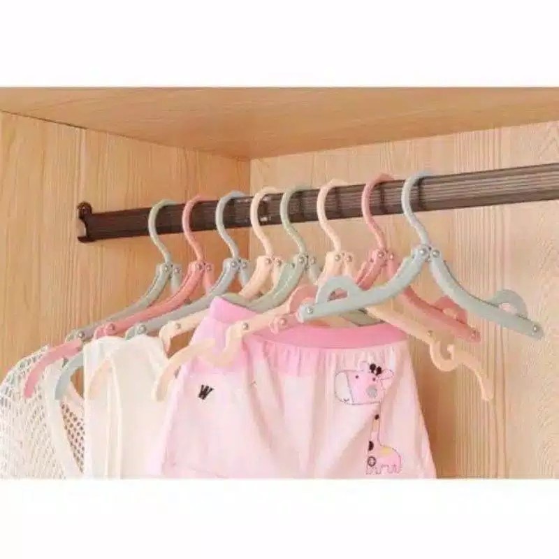 Magic Hanger - Gantungan Baju lipat - Hanger Pakaian Serbaguna - Travel Hanger