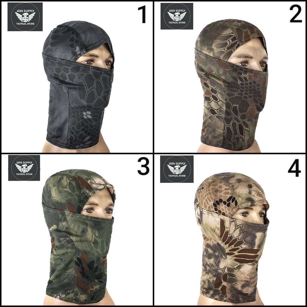 Balaclava Army Motor Premium Buff Masker Full Face Military Airsoft CP