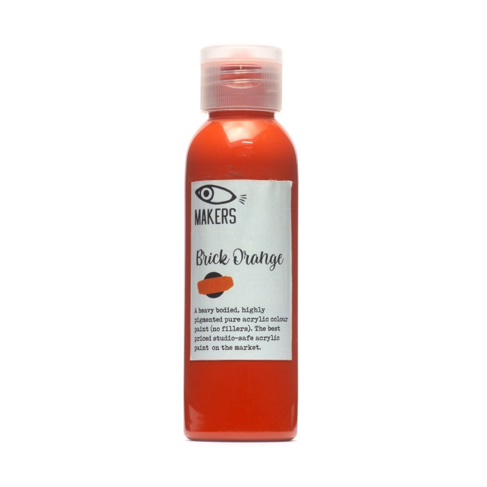 

Brick Orange Acrylic Paint 100ml by MAKERS