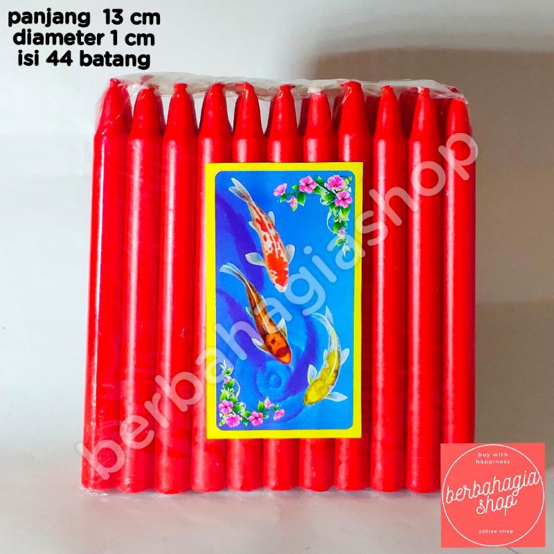 Lilin Merah Isi 44 Batang / Lilin Merah / Red Candle