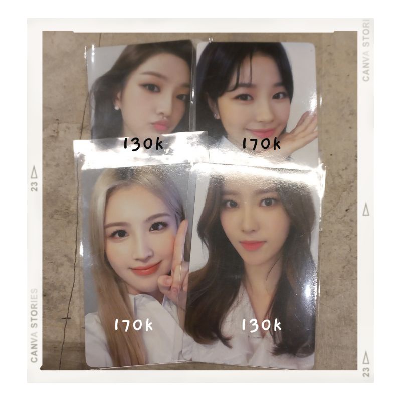 Weeekly 1st Anniversary MD Photocard Benefit Jihan soeun jaehee monday