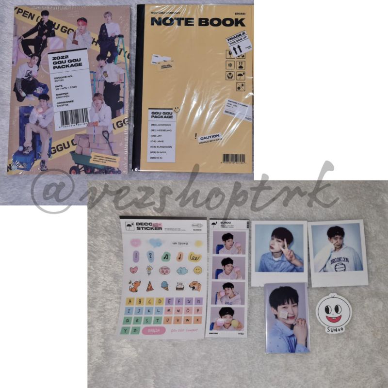 READY [ ggu note book + Deco book, suno set, Jake set] ggu ggu Enhypen