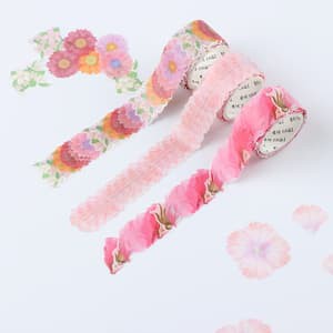 Washi Flower Sticker Tape (200pcs)