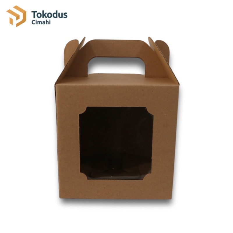 

Kardus Box Kue Kering Mika Jinjing Kraft isi 2 toples 500gram 14 x 14 x 14cm - Tokodus Cimahi