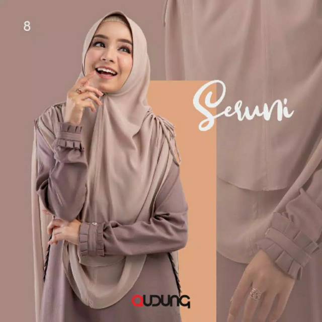 Khimar seruni ORI qudung ready warna gold