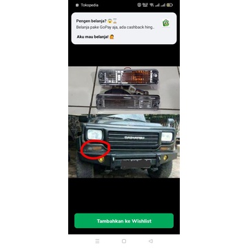 Lampu sen bemper  depan mobilFeroza/Taft