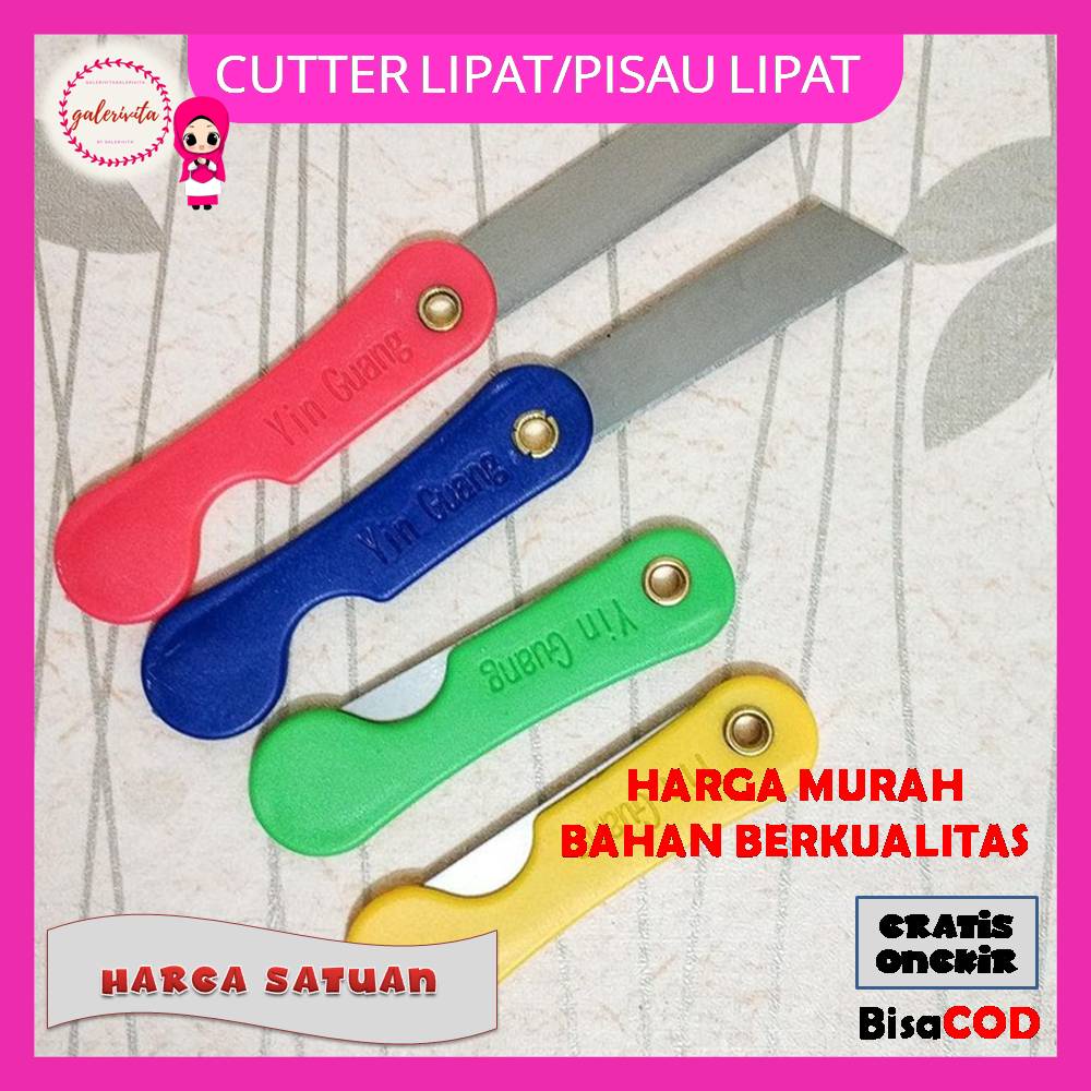 

Cutter Lipat / Pisau Lipat Mini / Pisau Cutter Kecil Lipat / Pisau Silet Lipat Murah / Pemes Lipat