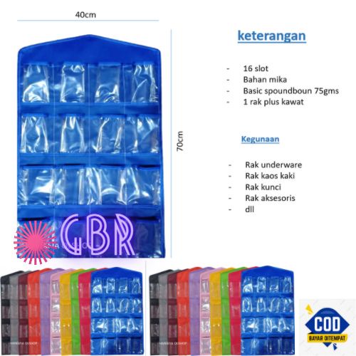 RAK SEPATU GANTUNG POLOS 5 KOLOM RESLETING / RAK BUKU TRIPLEK / RAK TAS FULL TRIPLEK