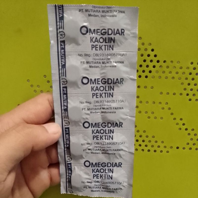 OMEGDIAR TABLET (Obat Mules, Mencret, Diare, Sakit Perut)