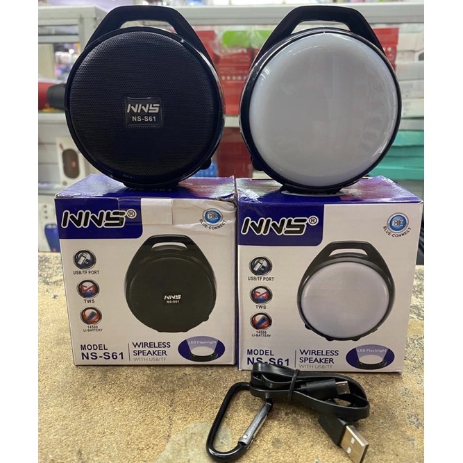 SPEAKER BLUETOOTH JBL NNS NS-S61 SOLAR PANEL FM RADIO WIRELESS PORTABLE SPEAKER