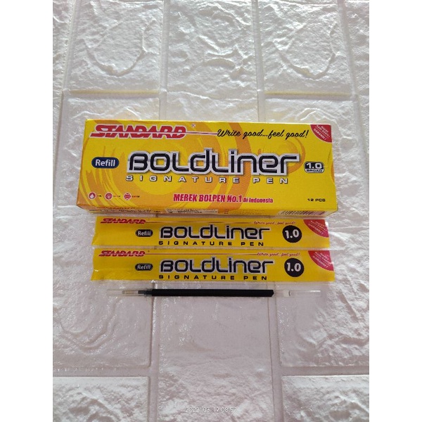 

12 buah!! Refill pena boldliner 1.0/refill pulpen boldliner/isi pena boldliner standard 1.0/standard boldliner 1.0/refill pena tanda tangan/signature pen